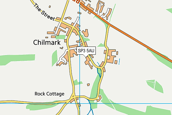 SP3 5AU map - OS VectorMap District (Ordnance Survey)