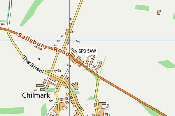 SP3 5AW map - OS VectorMap District (Ordnance Survey)