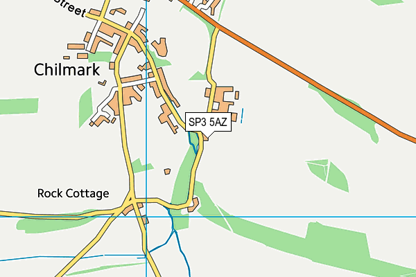 SP3 5AZ map - OS VectorMap District (Ordnance Survey)