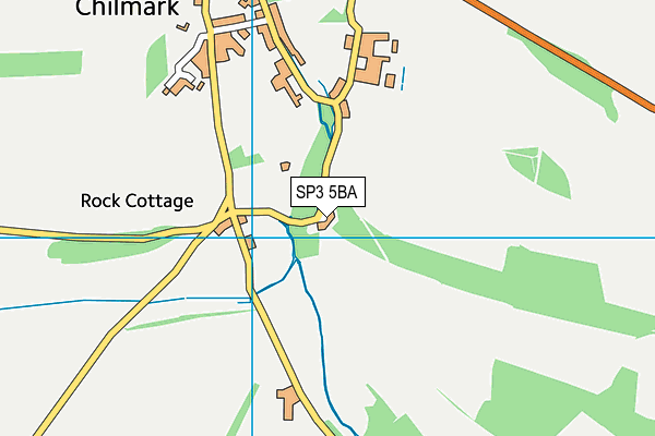 SP3 5BA map - OS VectorMap District (Ordnance Survey)