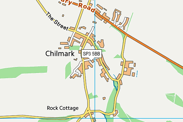 SP3 5BB map - OS VectorMap District (Ordnance Survey)