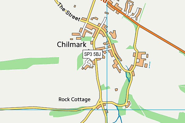 SP3 5BJ map - OS VectorMap District (Ordnance Survey)