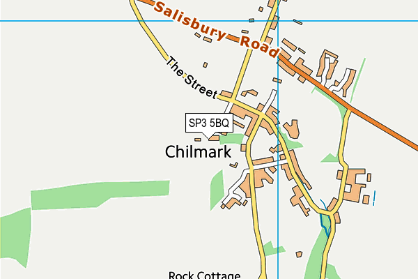 SP3 5BQ map - OS VectorMap District (Ordnance Survey)