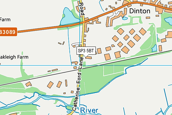 SP3 5BT map - OS VectorMap District (Ordnance Survey)