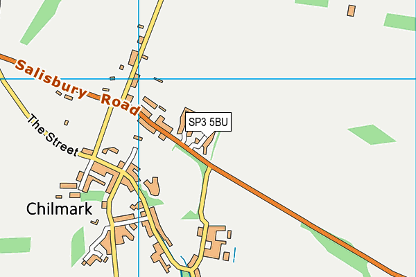 SP3 5BU map - OS VectorMap District (Ordnance Survey)