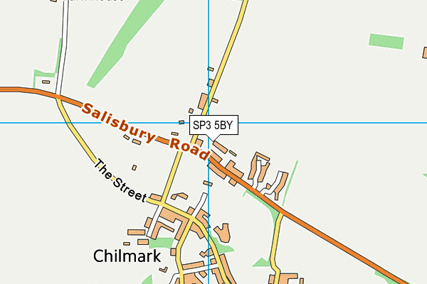 SP3 5BY map - OS VectorMap District (Ordnance Survey)