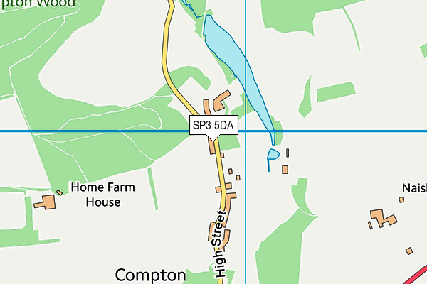 SP3 5DA map - OS VectorMap District (Ordnance Survey)