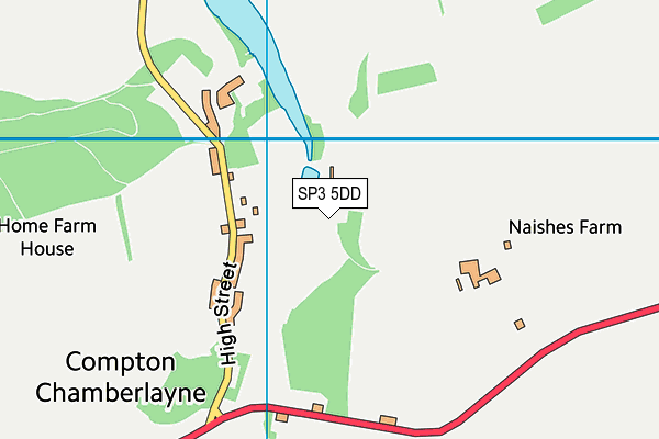 SP3 5DD map - OS VectorMap District (Ordnance Survey)