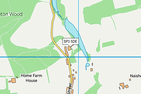 SP3 5DE map - OS VectorMap District (Ordnance Survey)