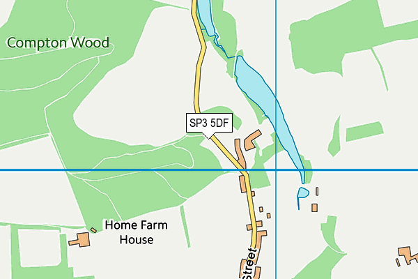 SP3 5DF map - OS VectorMap District (Ordnance Survey)