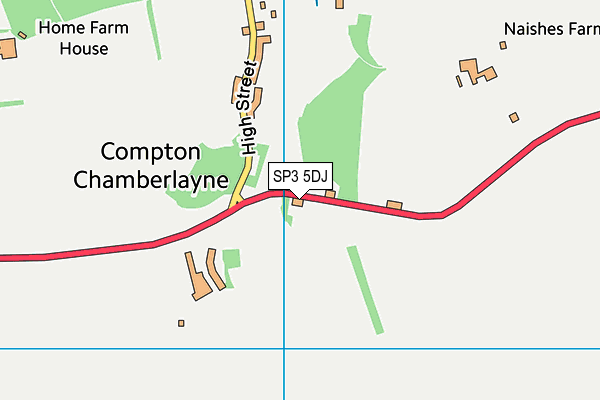 SP3 5DJ map - OS VectorMap District (Ordnance Survey)