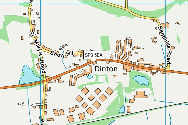 SP3 5EA map - OS VectorMap District (Ordnance Survey)