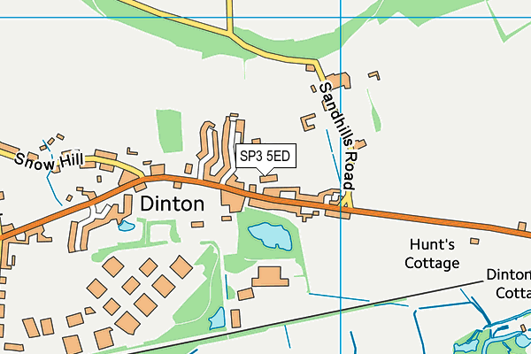 SP3 5ED map - OS VectorMap District (Ordnance Survey)