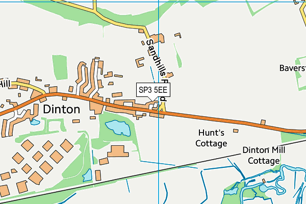 SP3 5EE map - OS VectorMap District (Ordnance Survey)