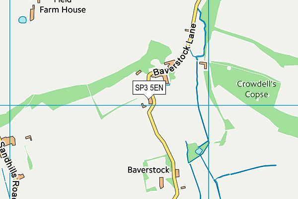 SP3 5EN map - OS VectorMap District (Ordnance Survey)