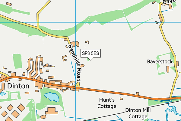 SP3 5ES map - OS VectorMap District (Ordnance Survey)