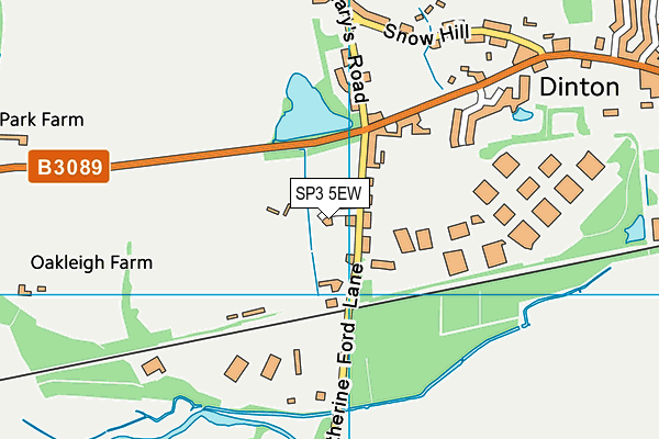 SP3 5EW map - OS VectorMap District (Ordnance Survey)