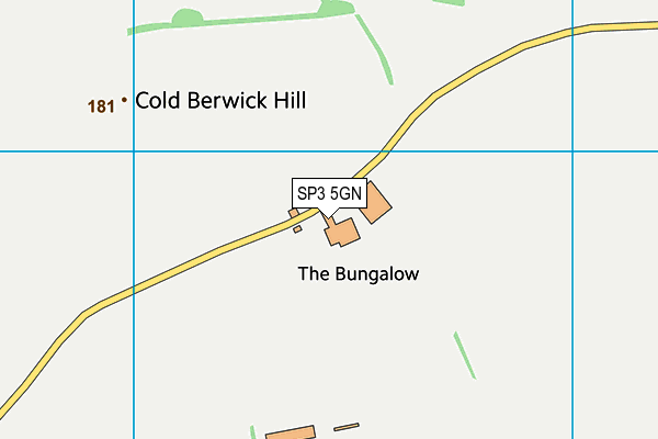 SP3 5GN map - OS VectorMap District (Ordnance Survey)