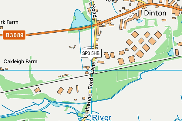 SP3 5HB map - OS VectorMap District (Ordnance Survey)