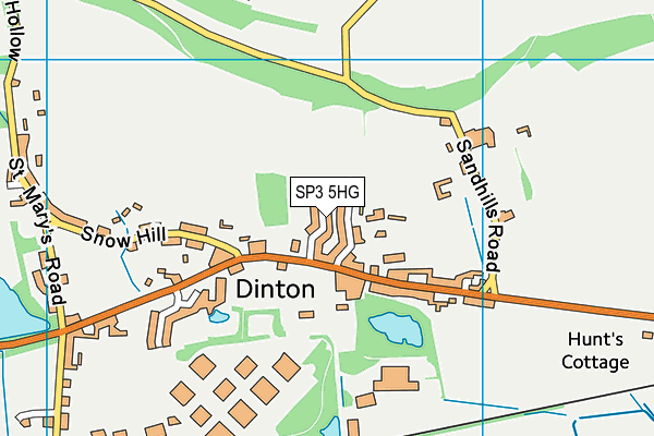 SP3 5HG map - OS VectorMap District (Ordnance Survey)