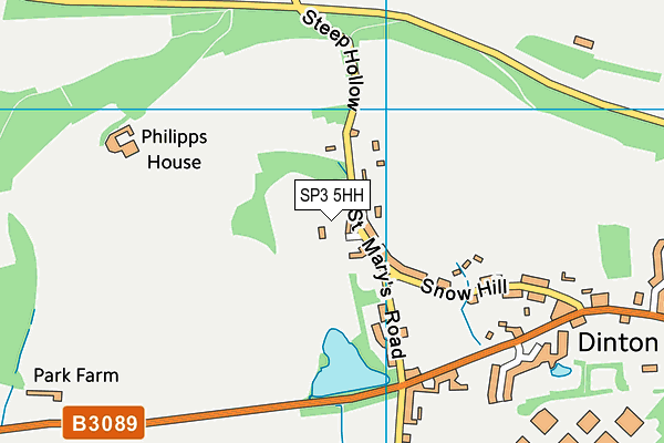 SP3 5HH map - OS VectorMap District (Ordnance Survey)