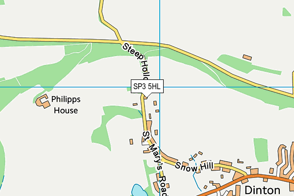 SP3 5HL map - OS VectorMap District (Ordnance Survey)