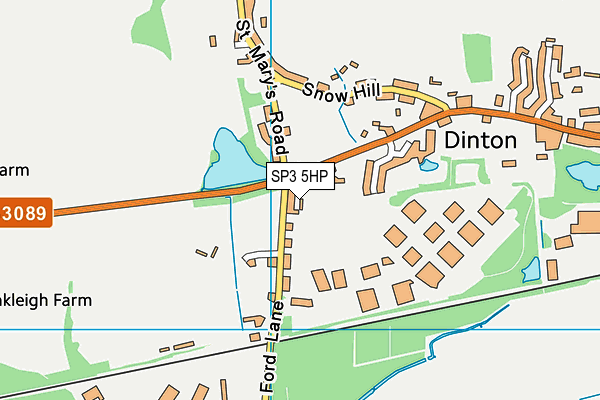 SP3 5HP map - OS VectorMap District (Ordnance Survey)