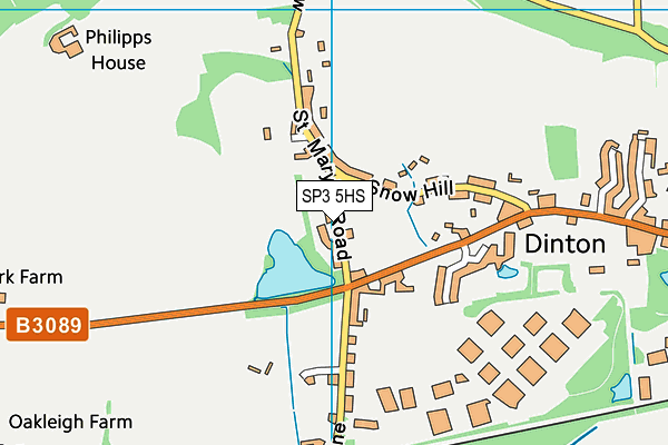 SP3 5HS map - OS VectorMap District (Ordnance Survey)