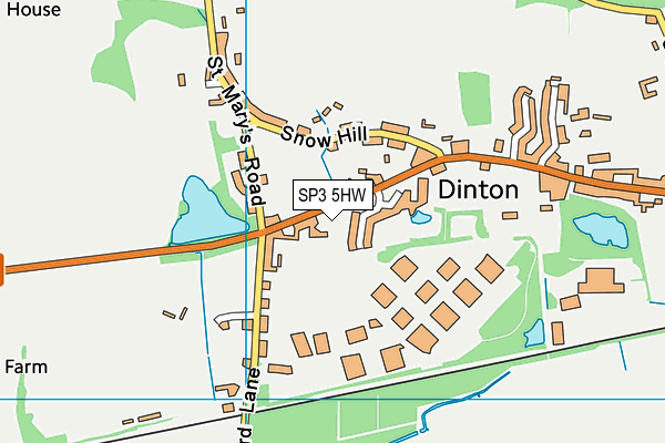 SP3 5HW map - OS VectorMap District (Ordnance Survey)