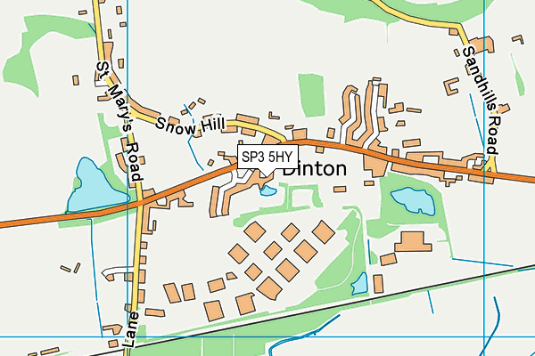 SP3 5HY map - OS VectorMap District (Ordnance Survey)