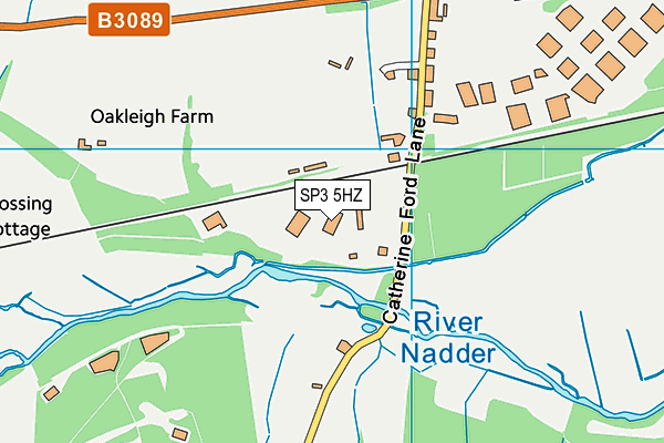 SP3 5HZ map - OS VectorMap District (Ordnance Survey)