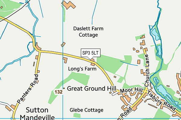 SP3 5LT map - OS VectorMap District (Ordnance Survey)