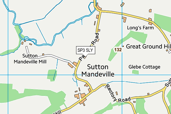 SP3 5LY map - OS VectorMap District (Ordnance Survey)