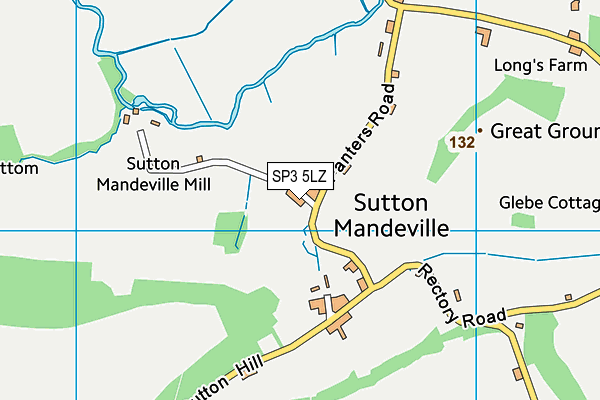 SP3 5LZ map - OS VectorMap District (Ordnance Survey)