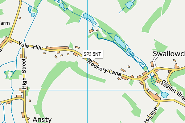 SP3 5NT map - OS VectorMap District (Ordnance Survey)