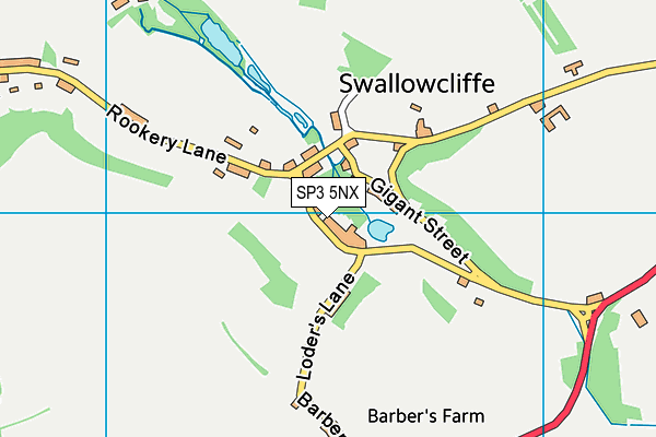 SP3 5NX map - OS VectorMap District (Ordnance Survey)