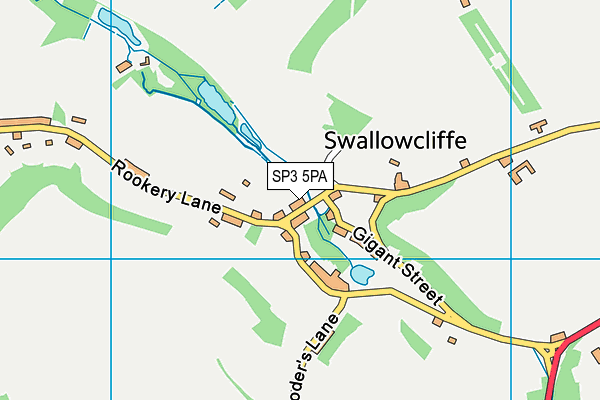 SP3 5PA map - OS VectorMap District (Ordnance Survey)