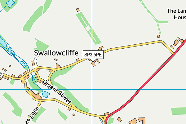 SP3 5PE map - OS VectorMap District (Ordnance Survey)