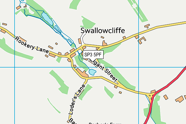 SP3 5PF map - OS VectorMap District (Ordnance Survey)