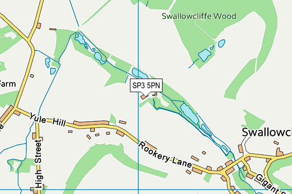 SP3 5PN map - OS VectorMap District (Ordnance Survey)