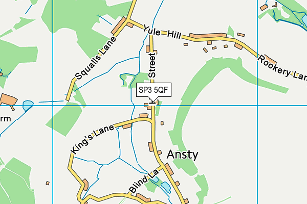 SP3 5QF map - OS VectorMap District (Ordnance Survey)