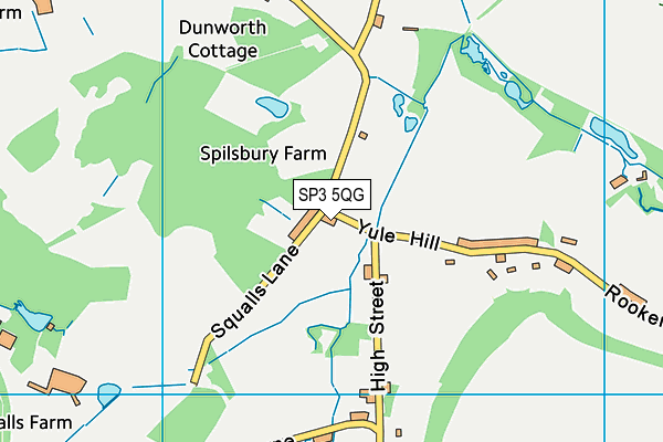 SP3 5QG map - OS VectorMap District (Ordnance Survey)