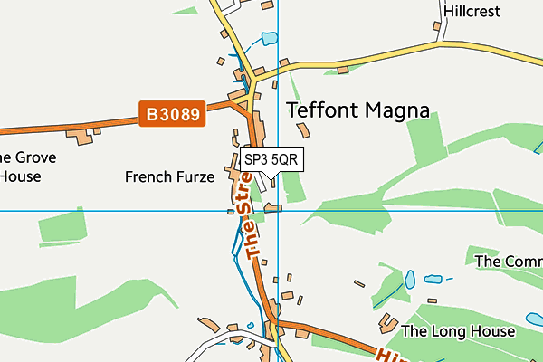 SP3 5QR map - OS VectorMap District (Ordnance Survey)