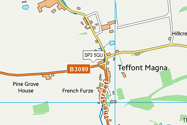 SP3 5QU map - OS VectorMap District (Ordnance Survey)