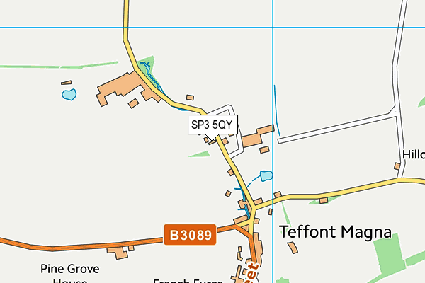 SP3 5QY map - OS VectorMap District (Ordnance Survey)