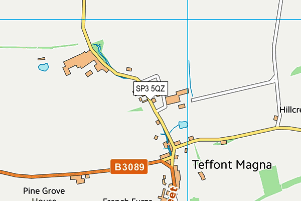 SP3 5QZ map - OS VectorMap District (Ordnance Survey)