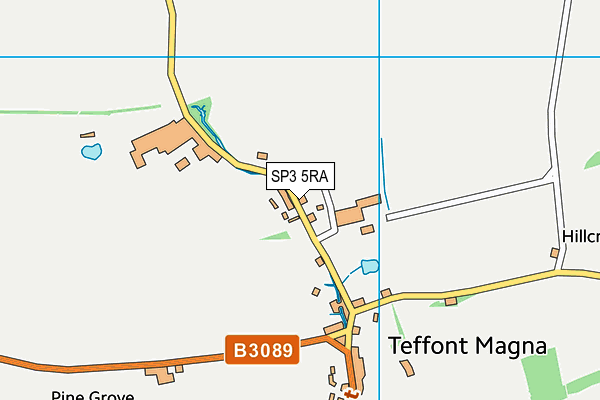 SP3 5RA map - OS VectorMap District (Ordnance Survey)