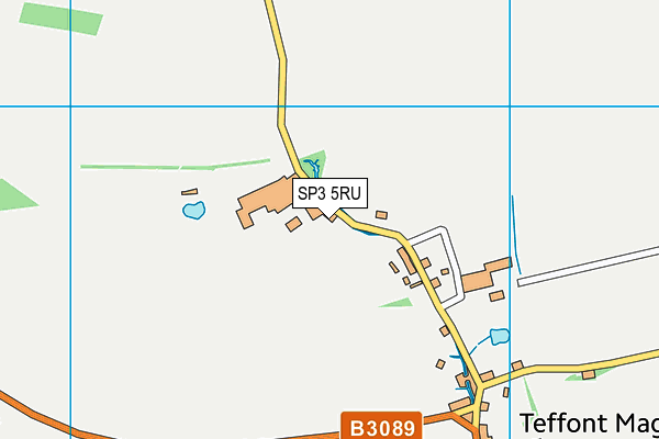 SP3 5RU map - OS VectorMap District (Ordnance Survey)