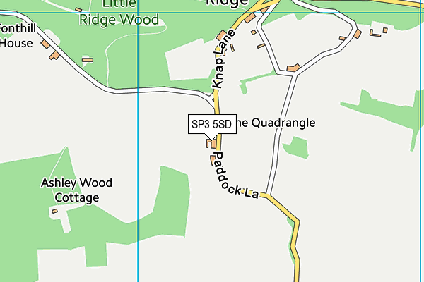 SP3 5SD map - OS VectorMap District (Ordnance Survey)