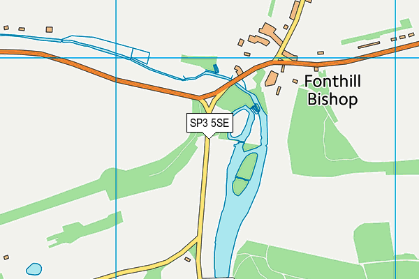 SP3 5SE map - OS VectorMap District (Ordnance Survey)